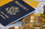 passport and map